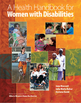 A photo of the cover of a book titled A Health Handbook for Women With Disabilities